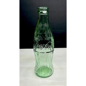 1920’s Coca Cola Embossed Glass Soda Bottle Hobbleskirt Coke Terre Haute Indiana